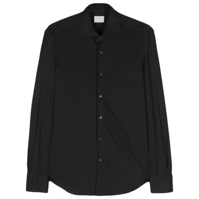 Mazzarelli Long-sleeve Shirt In Black