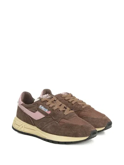 Autry Reelwind Low Sneakers In Nylon Suede And Leather Color Plugh And Zephyr