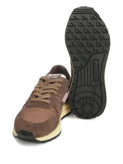 Autry Reelwind Low Sneakers In Nylon Suede And Leather Color Plugh And Zephyr