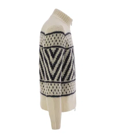 Peserico Men's Alpaca And Cotton Yarn Jersey In Neutral