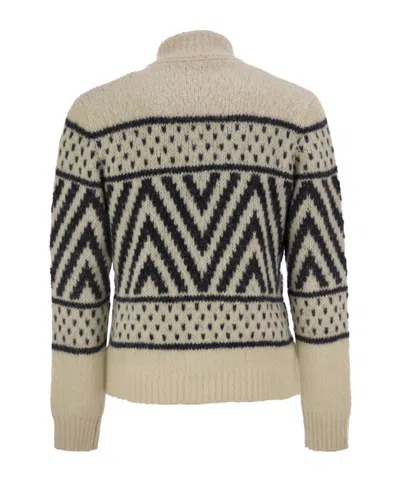 Peserico Men's Alpaca And Cotton Yarn Jersey In Neutral