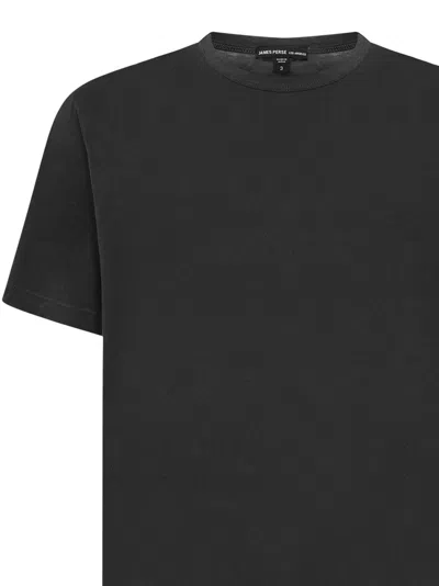 James Perse Charcoal-colored Crew-neck T-shirt