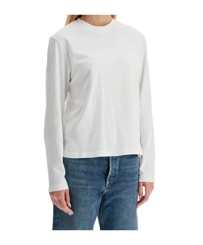 Agolde Runa Long Sleeved T-shirt In White
