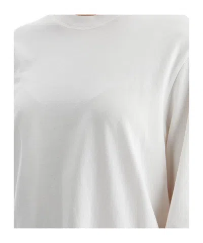 Agolde Runa Long Sleeved T-shirt In White