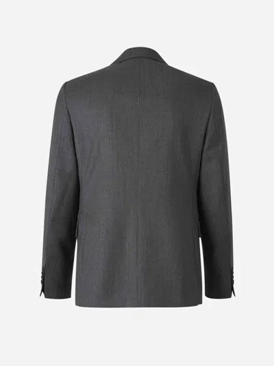 Officine Generale Virgin Wool Blazer In Gray