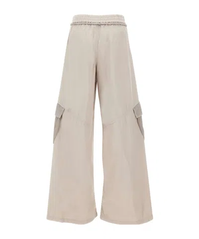 Iceberg Wide-leg Cargo Pants In Neutral
