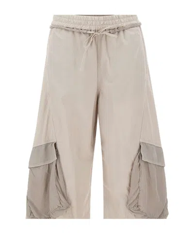 Iceberg Wide-leg Cargo Pants In Neutral