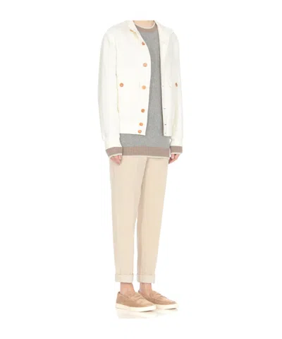 Peserico Drawstring-waist Corduroy Trousers In Neutral