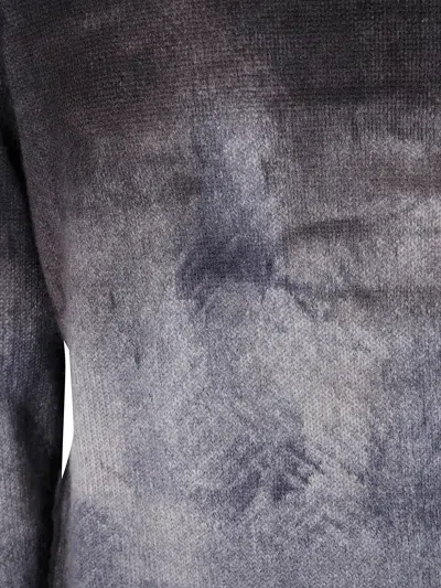 Avant Toi Murales Effect Cashmere Off Gauge Round Neck Pullover