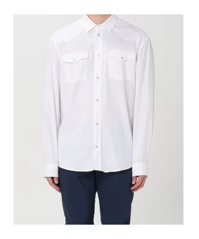 Dondup Lapel Shirt In White