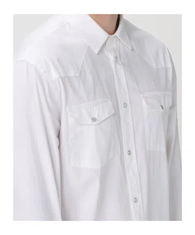 Dondup Lapel Shirt In White