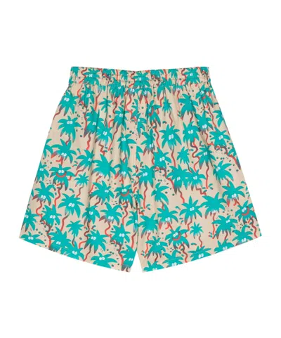 Junya Watanabe Printed Pattern Shorts In Blue