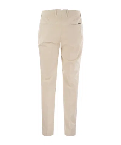 Peserico Men's Cotton Trousers With Darts In Pink