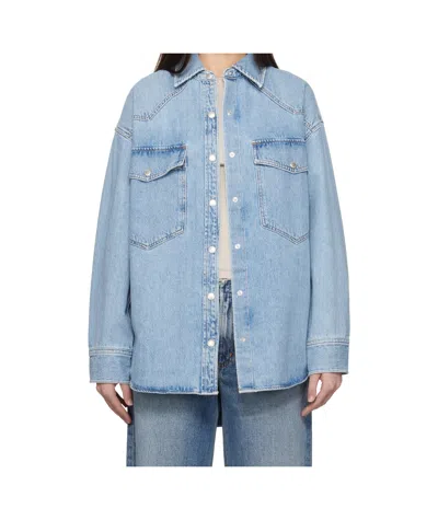 Agolde Snap Button Denim Shirt