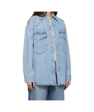 Agolde Snap Button Denim Shirt
