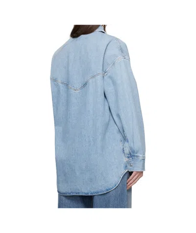 Agolde Snap Button Denim Shirt