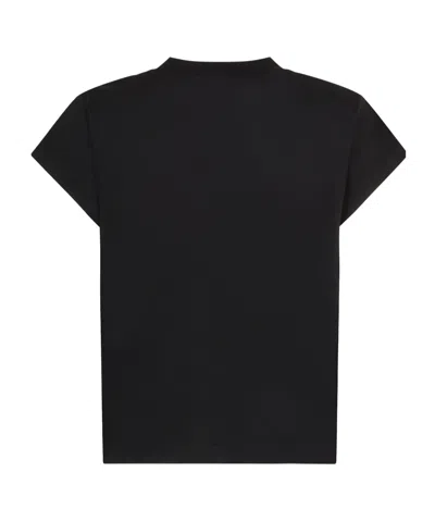 Agolde Short Sleeved Crewneck T-shirt In Black