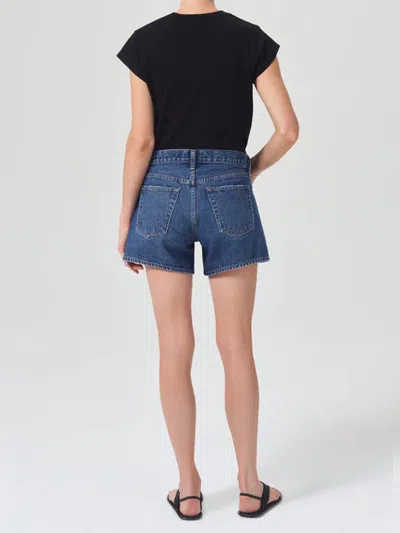 Agolde Short Sleeved Crewneck T-shirt In Black