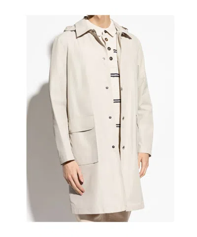 Eleventy Classic Button-front Coat In Neutral