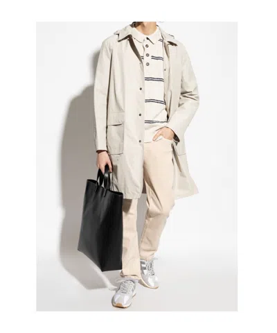Eleventy Classic Button-front Coat In Neutral