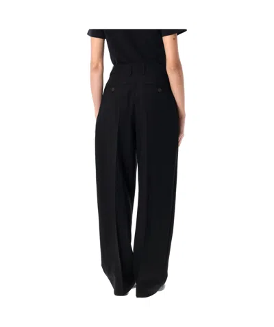 Studio Nicholson High-rise Tailored Straight-leg Trousers In Black