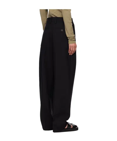 Studio Nicholson High-rise Tailored Straight-leg Trousers In Black