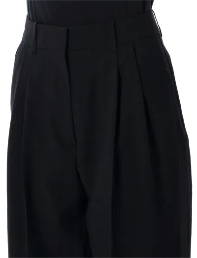 Studio Nicholson High-rise Tailored Straight-leg Trousers In Black