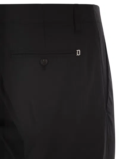 Dondup Belt Loop Casual Pants In Black