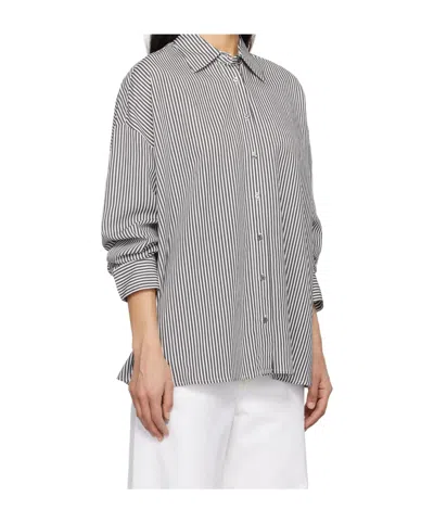 Agolde Striped Pattern Shirt In Gray