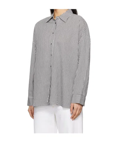 Agolde Striped Pattern Shirt In Gray