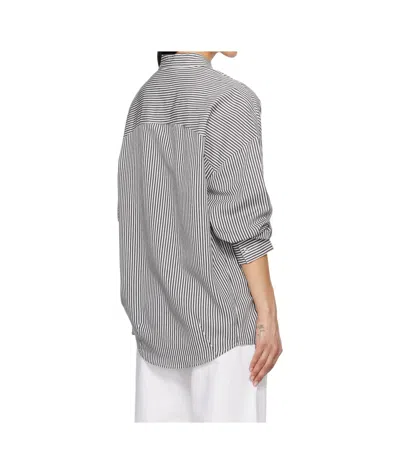 Agolde Striped Pattern Shirt In Gray