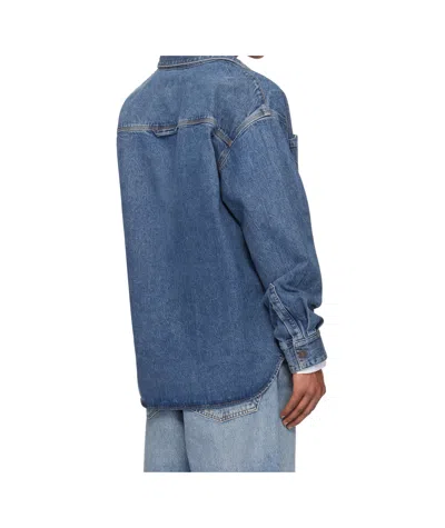 Agolde Blue Atticus Denim Jacket In Blue