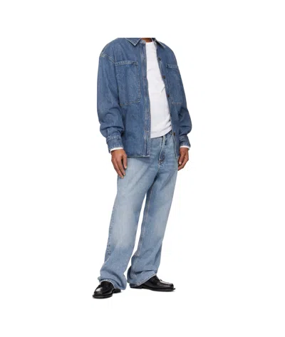 Agolde Blue Atticus Denim Jacket In Blue