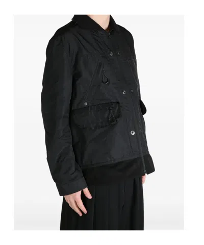 Junya Watanabe Oakley Reversible Zip-up Jacket In Black