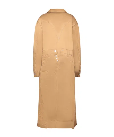 Junya Watanabe Button-down Belted Coat In Brown
