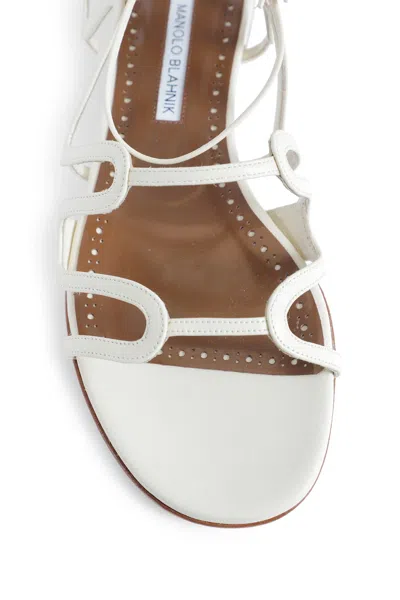 Manolo Blahnik Fawdaflat Flat Sandals