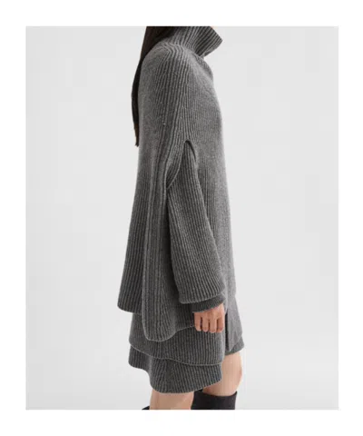 Jil Sander High-neck Ribbed Cape