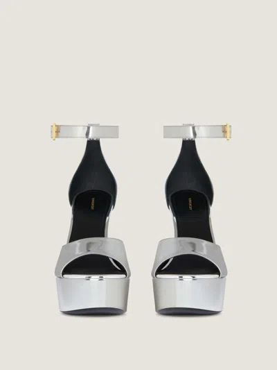 Givenchy 4g Liquid Platform Sandals In Patent Leather