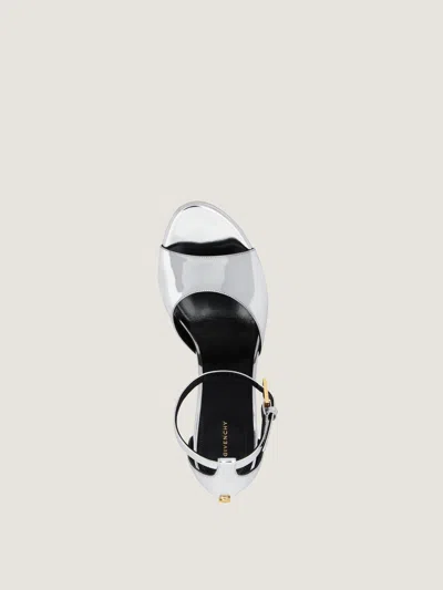 Givenchy 4g Liquid Platform Sandals In Patent Leather