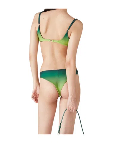 Casablanca Gradient Bikini Bottoms In Green
