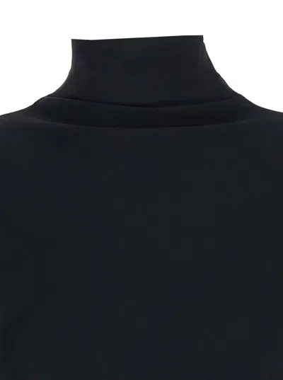Semicouture Crepe De Chine High Neck Blouse