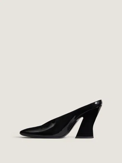 Givenchy Sculpted Heeled Mules In Patent Leather