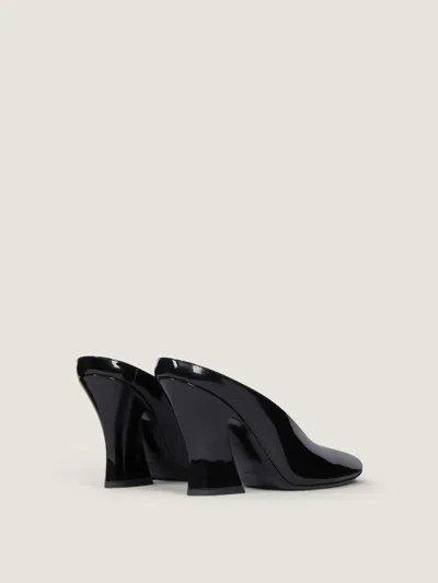 Givenchy Sculpted Heeled Mules In Patent Leather