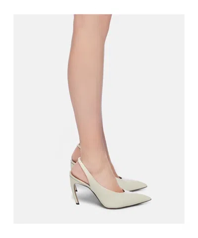 Attico 95mm Viper Leather Slingbacks