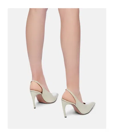 Attico 95mm Viper Leather Slingbacks