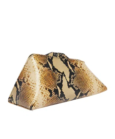 Attico Python-print 8:30pm Oversized Clutch