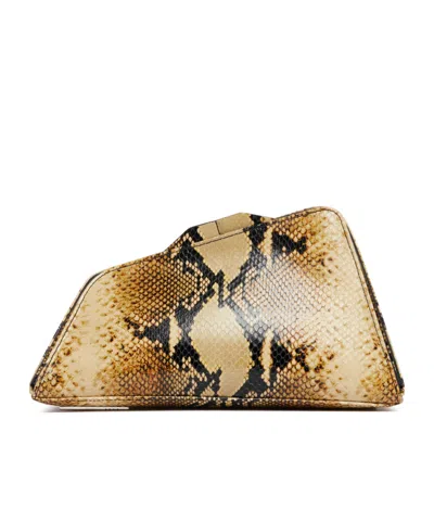 Attico Python-print 8:30pm Oversized Clutch
