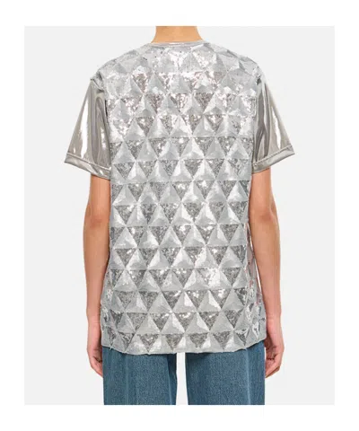 Junya Watanabe Short-sleeved Crewneck T-shirt In Gray