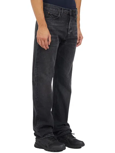 Haikure Straight-leg Cotton Jeans In Black