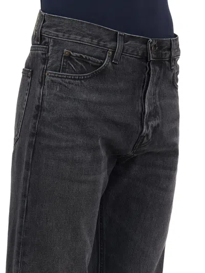Haikure Straight-leg Cotton Jeans In Black
